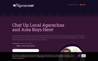 Nigerian Chat Homepage Image